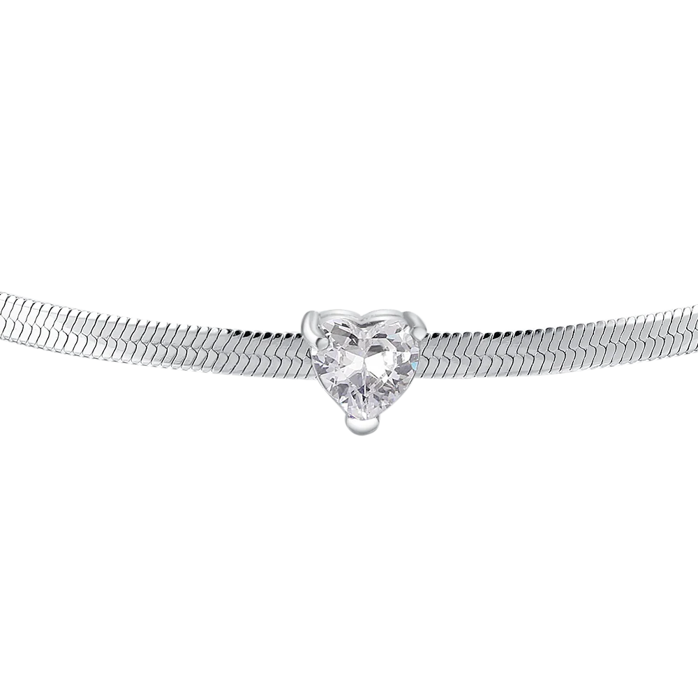 BRACCIALE DONNA IN ACCIAIO CON ZIRCONE BIANCO - Image 5