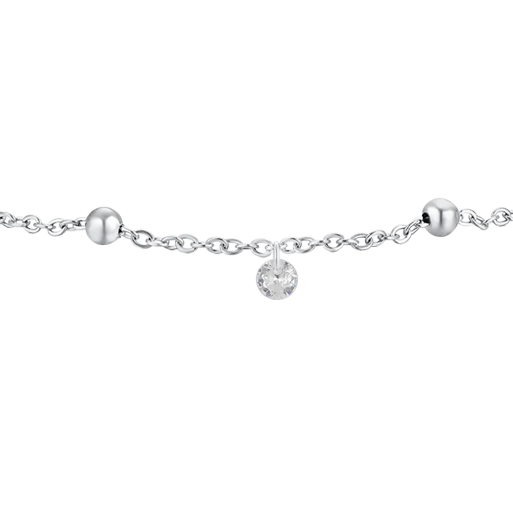 BRACCIALE DONNA IN ACCIAIO CON ZIRCONI BIANCHI - Image 4