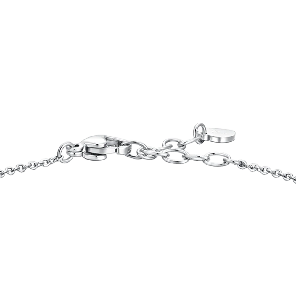 BRACCIALE DONNA IN ACCIAIO CON ZIRCONI BLU E BIANCHI - Image 5