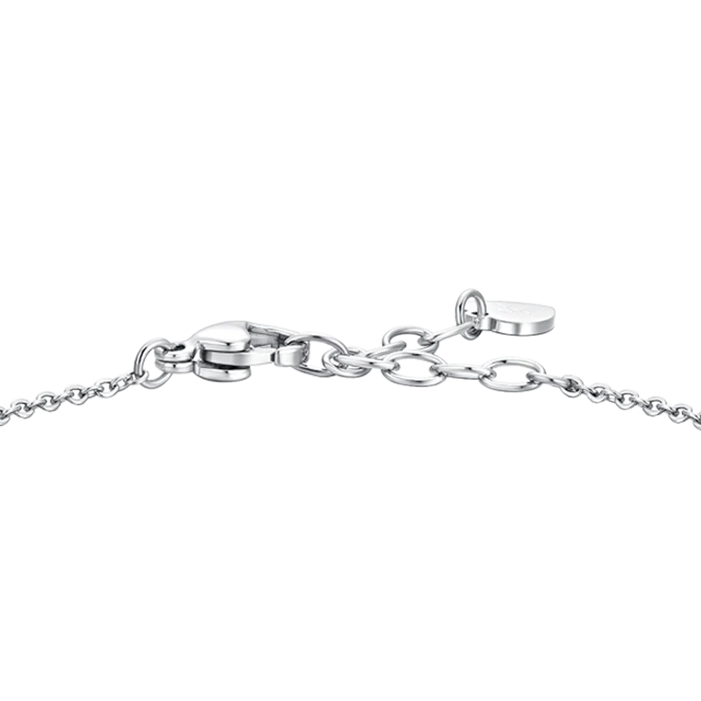BRACCIALE DONNA IN ACCIAIO CON ZIRCONI VERDE E BIANCHI - Image 5