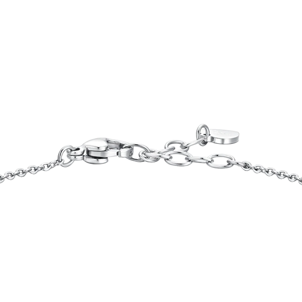 BRACCIALE DONNA IN ACCIAIO CON ZIRCONI VIOLA E BIANCHI - Image 5