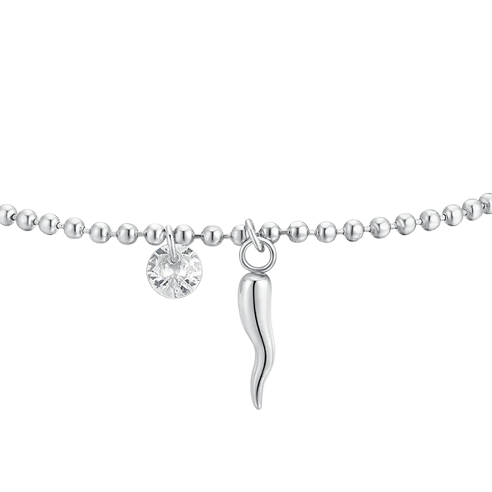 BRACCIALE DONNA IN ACCIAIO CORNO E ZIRCONE - Image 4