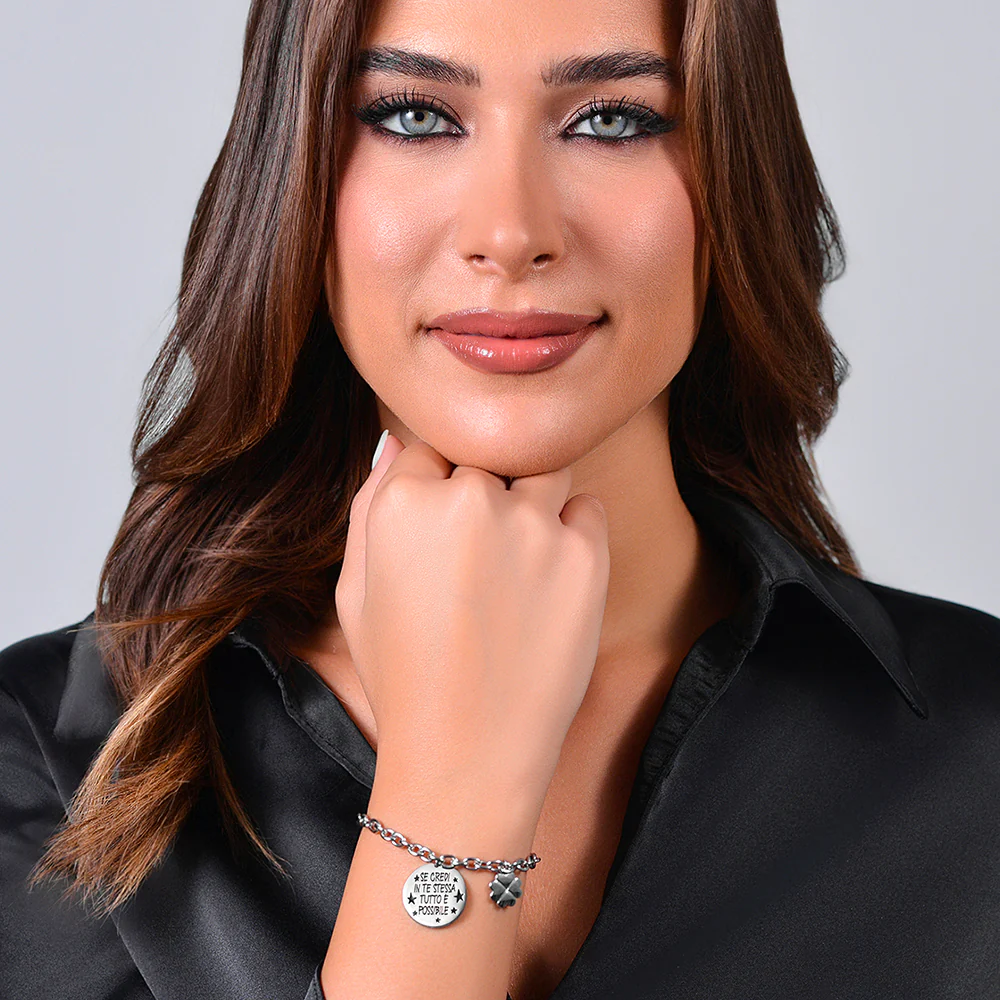 BRACCIALE DONNA IN ACCIAIO CREDI IN TE STESSA - Image 3