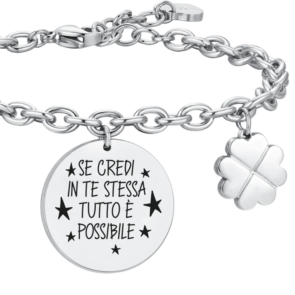 BRACCIALE DONNA IN ACCIAIO CREDI IN TE STESSA - Image 4