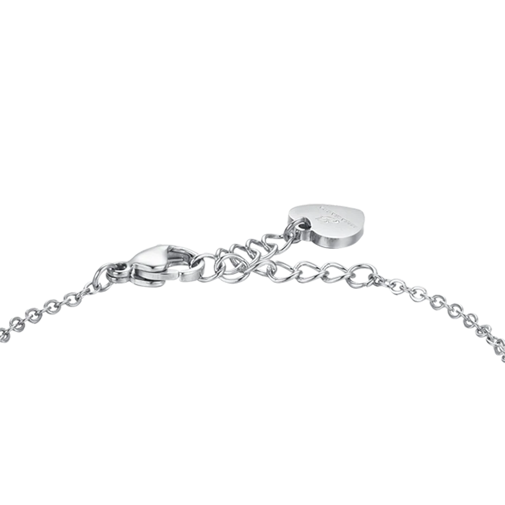 BRACCIALE DONNA IN ACCIAIO CROCI CON CRISTALLI BIANCHI - Image 5