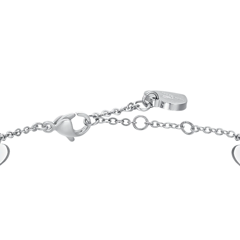 BRACCIALE DONNA IN ACCIAIO CUORI E CRISTALLI - Image 5