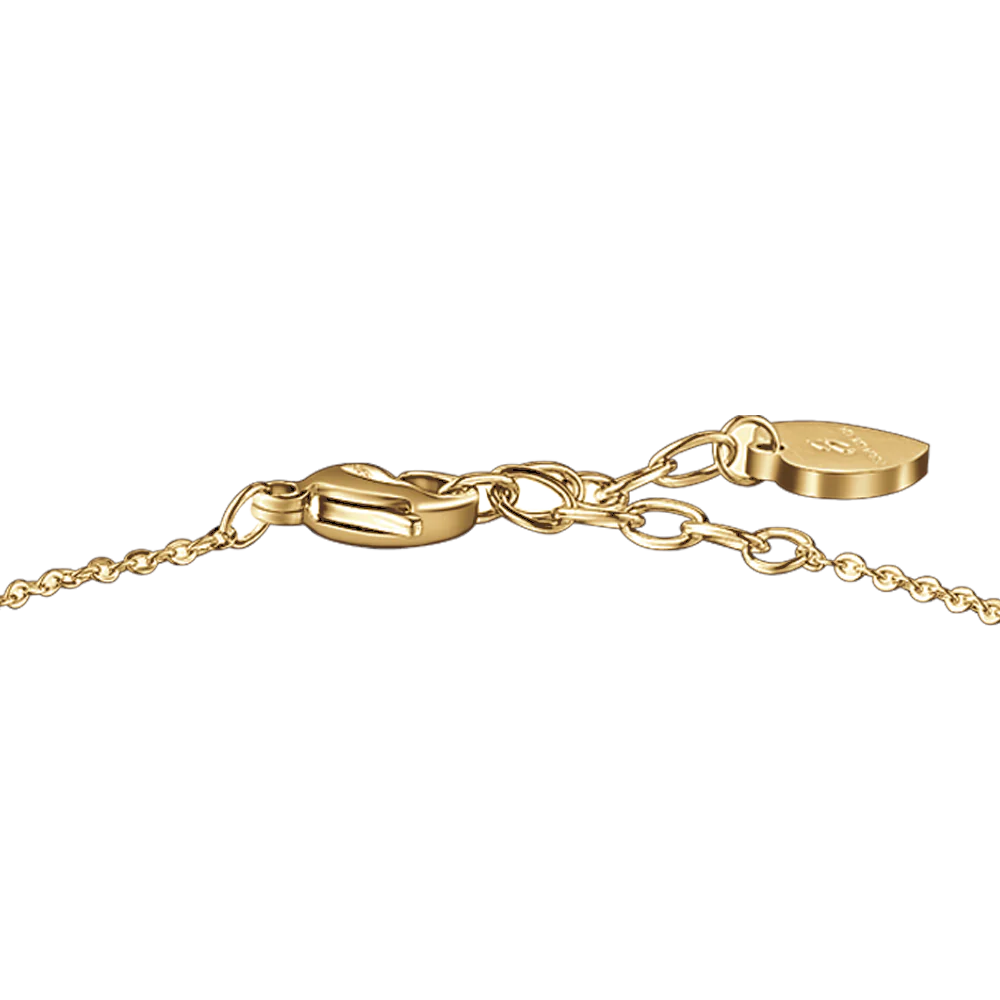 BRACCIALE DONNA IN ACCIAIO E IP GOLD CON CUORE CRISTALLO BIANCO - Image 5