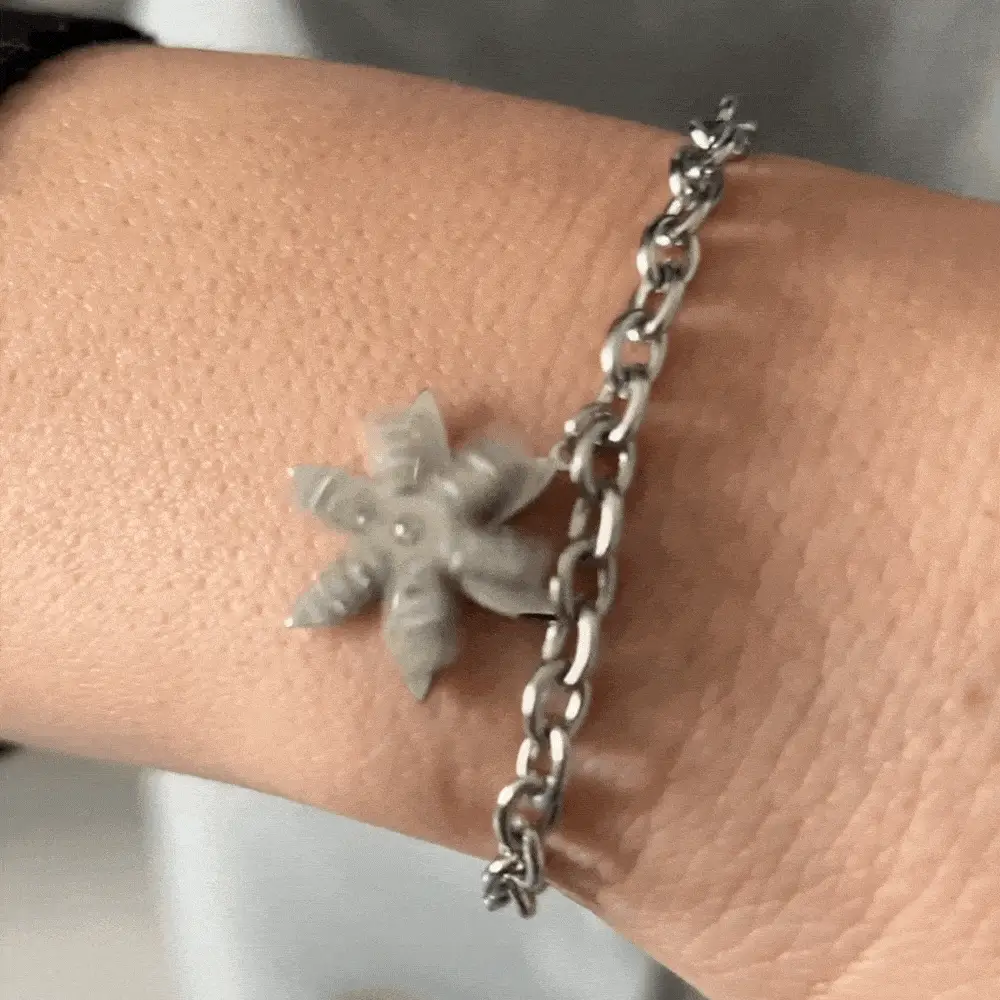 BRACCIALE DONNA IN ACCIAIO FIORE DELLA VITA GIREVOLE - Image 2