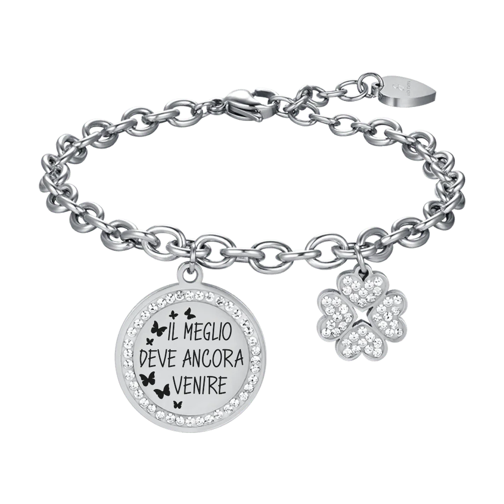 BRACCIALE DONNA IN ACCIAIO IL MEGLIO DEVE ANCORA VENIRE
