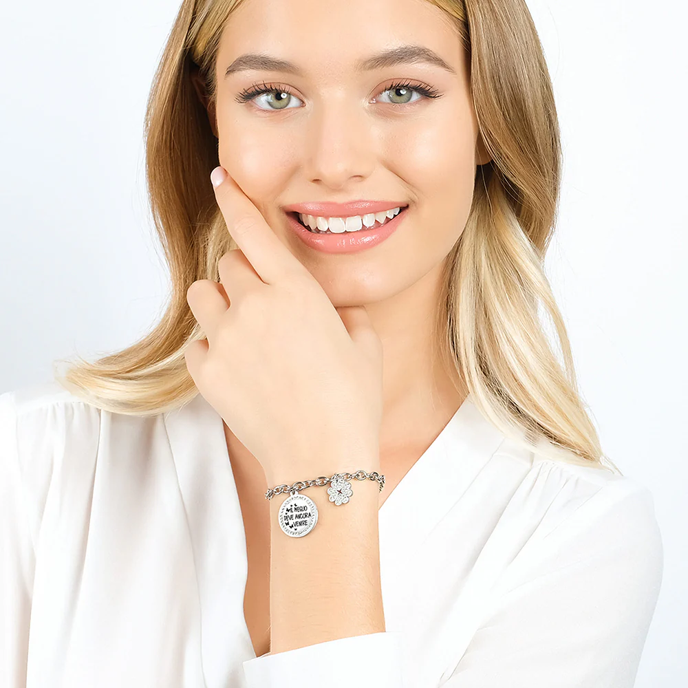 BRACCIALE DONNA IN ACCIAIO IL MEGLIO DEVE ANCORA VENIRE - Image 3