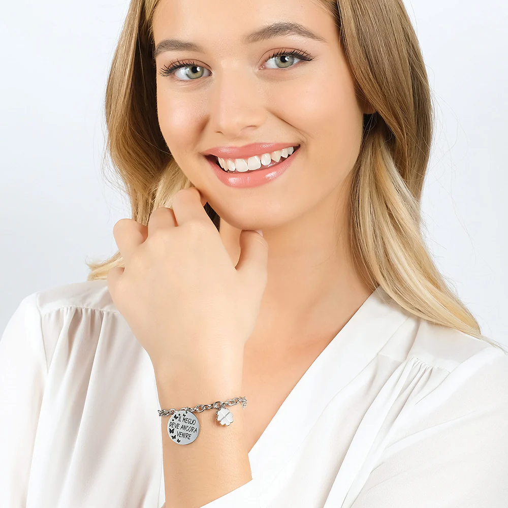 BRACCIALE DONNA IN ACCIAIO IL MEGLIO DEVE ANCORA VENIRE - Image 3