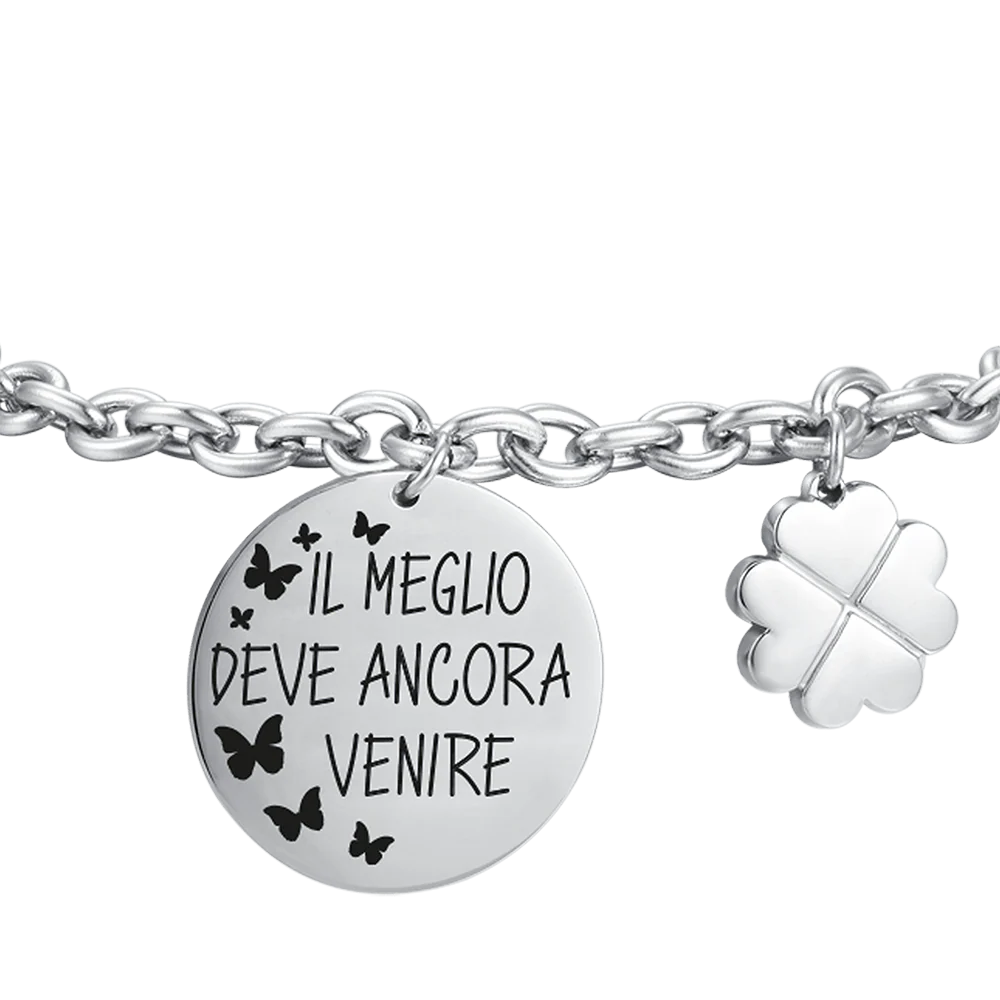BRACCIALE DONNA IN ACCIAIO IL MEGLIO DEVE ANCORA VENIRE - Image 4
