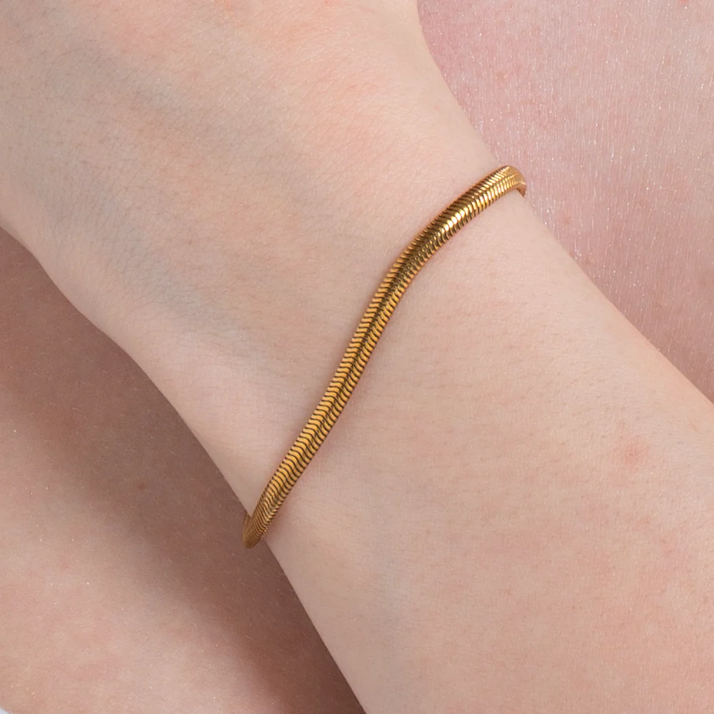 BRACCIALE DONNA IN ACCIAIO  IP GOLD - Image 2