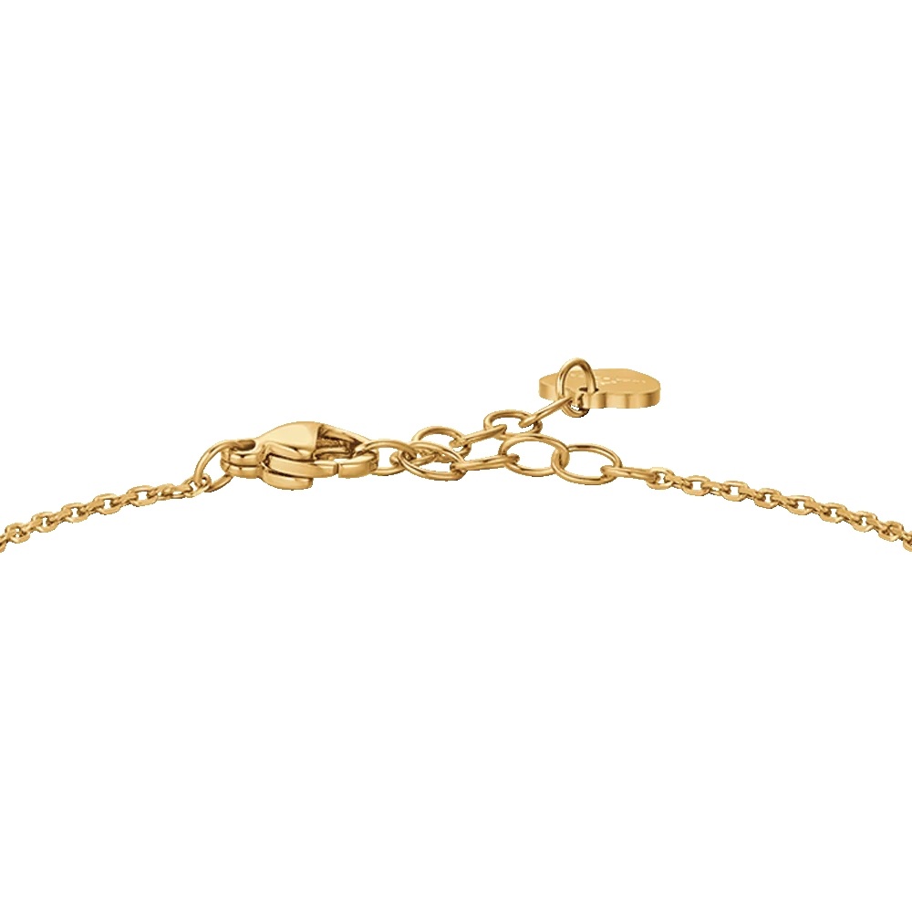 BRACCIALE DONNA IN ACCIAIO IP GOLD CON CUORE E ZIRCONI BIANCHI - Image 5