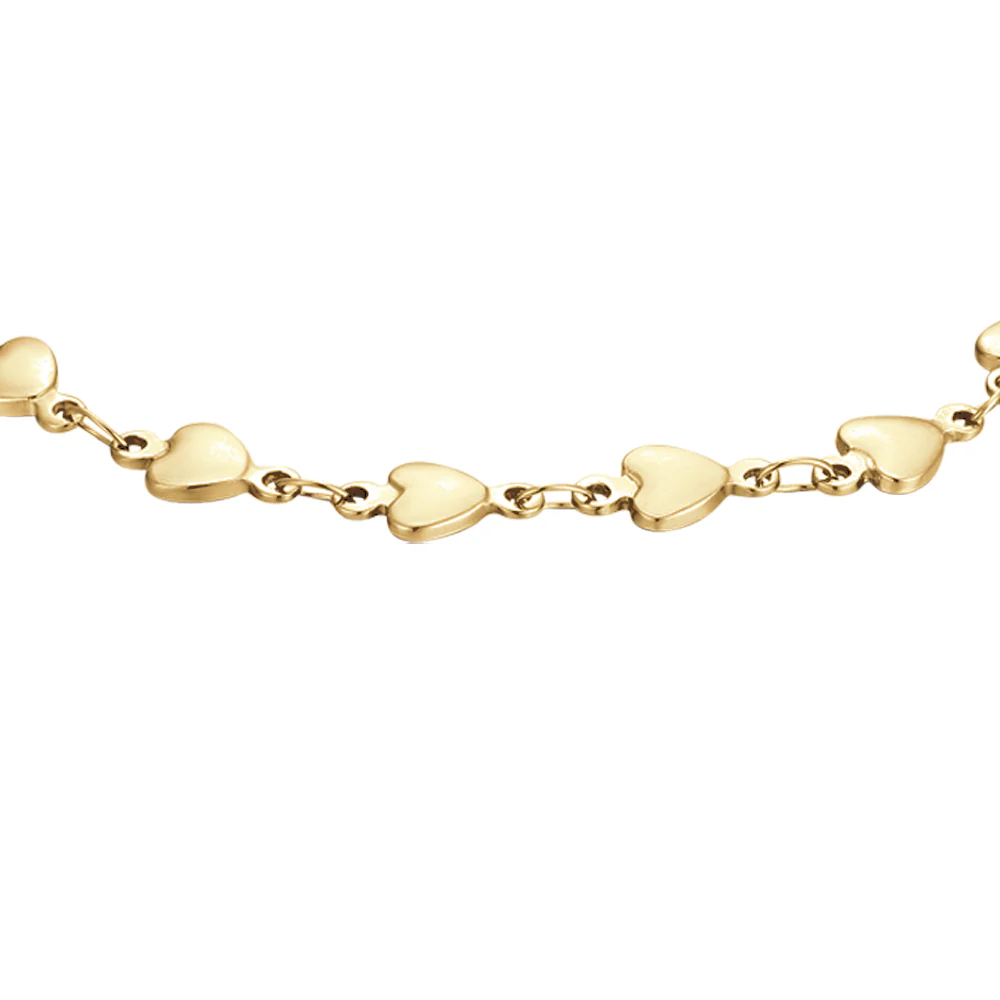 BRACCIALE DONNA IN ACCIAIO IP GOLD CON CUORI - Image 4