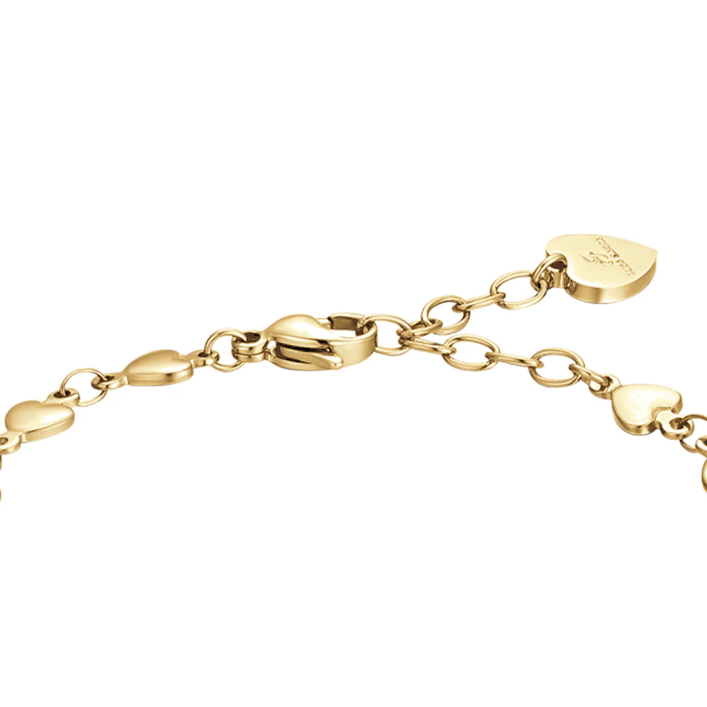 BRACCIALE DONNA IN ACCIAIO IP GOLD CON CUORI - Image 5