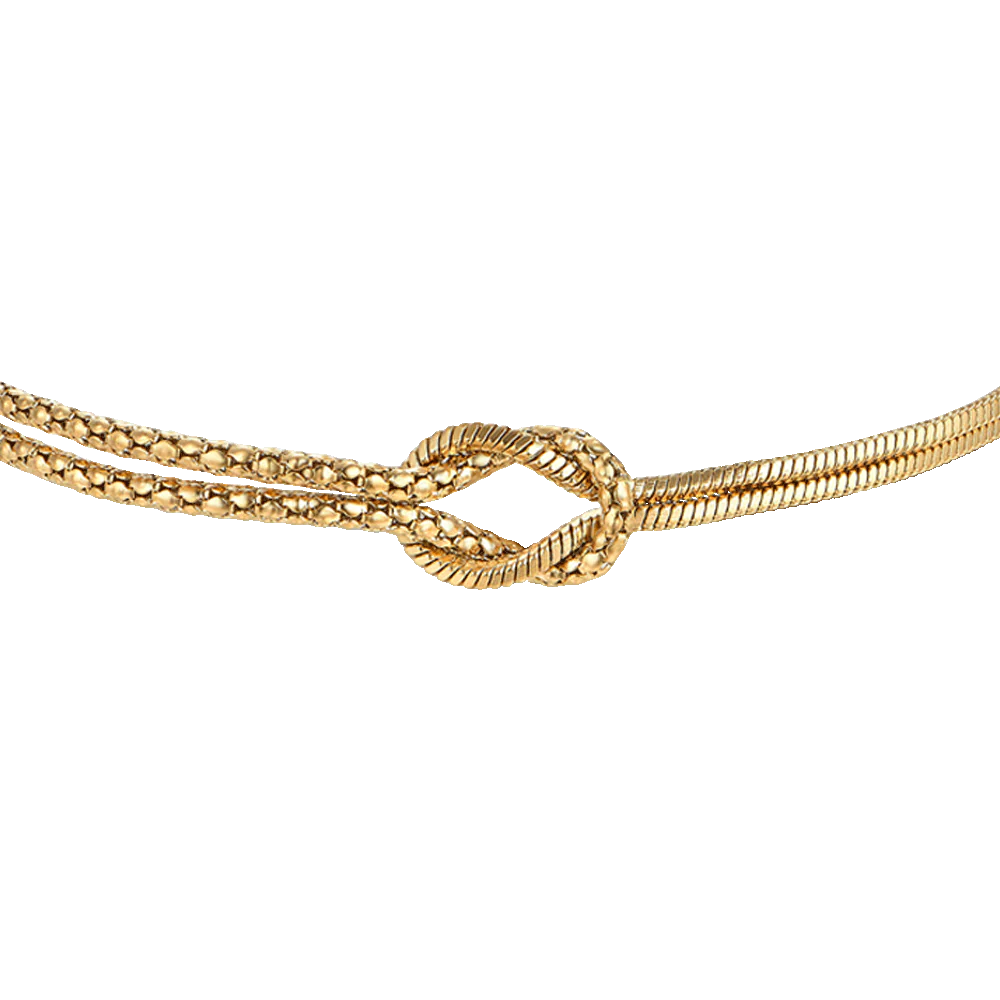 BRACCIALE DONNA IN ACCIAIO IP GOLD CON NODO - Image 4