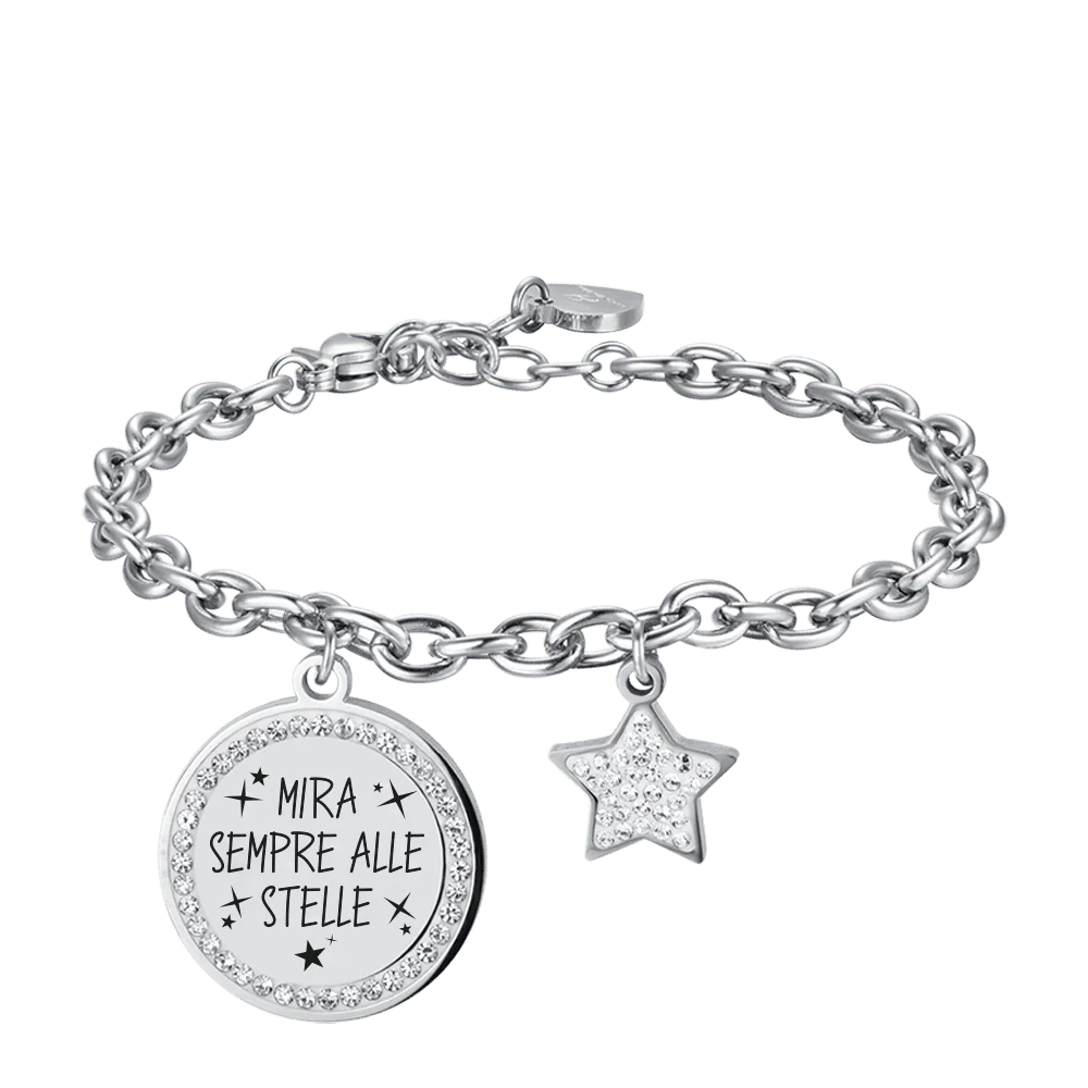 BRACCIALE DONNA IN ACCIAIO MIRA SEMPRE ALLE STELLE