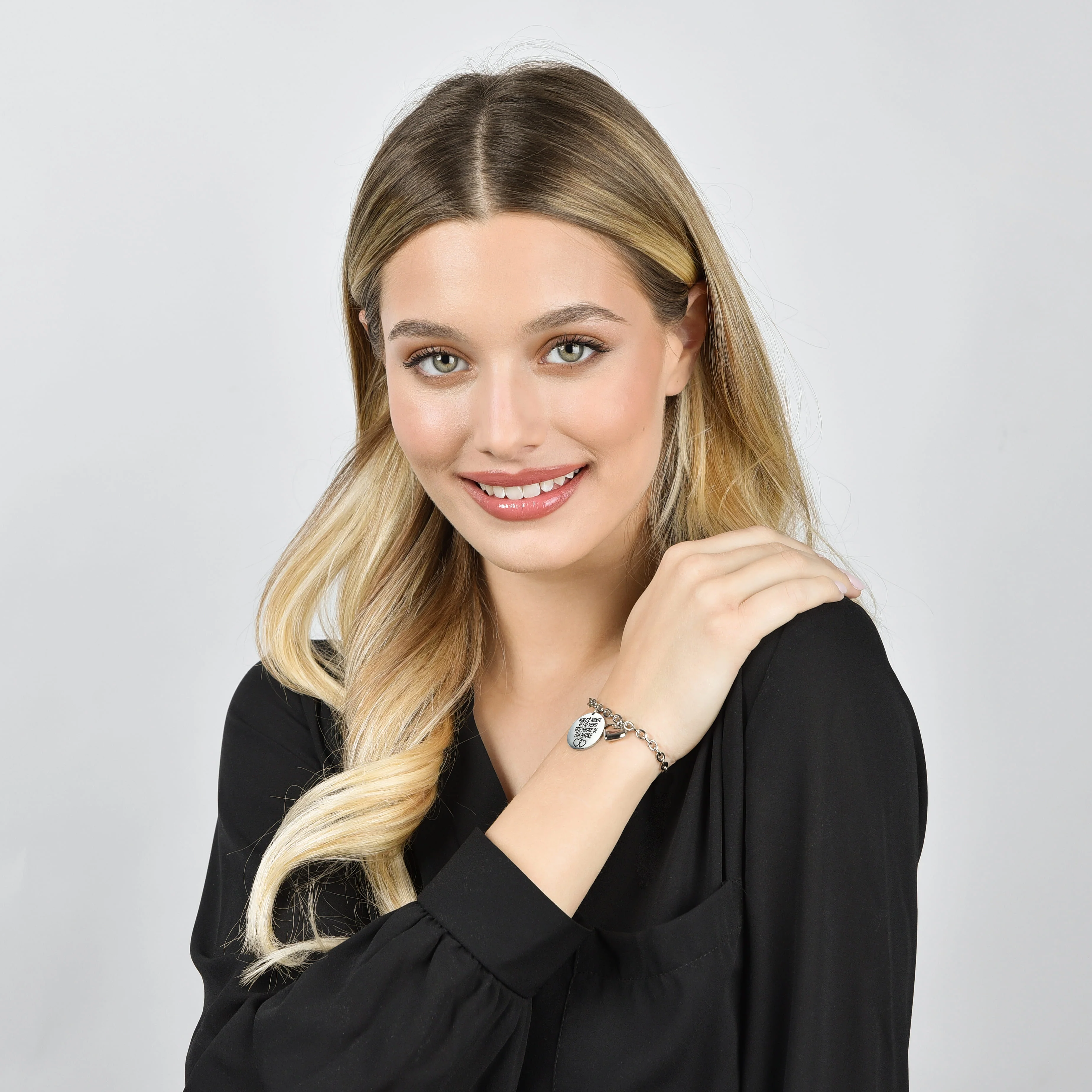 BRACCIALE DONNA IN ACCIAIO NON C'E' NIENTE DI PIù VERO DELL'AMORE DI TUA MADRE - Image 3