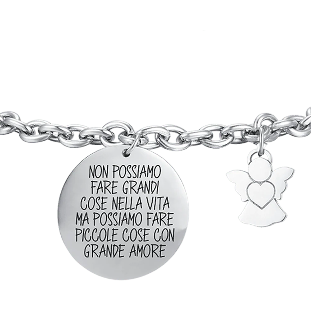 BRACCIALE DONNA IN ACCIAIO NON POSSIAMO FARE GRANDI COSE NELLA VITA MA POSSIAMO - Image 4