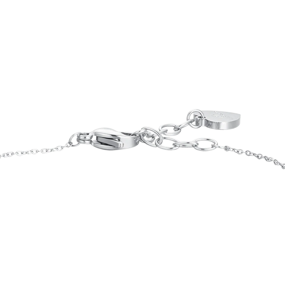 BRACCIALE DONNA IN ACCIAIO PERLE SINTETICHE E FIOCCO - Image 5