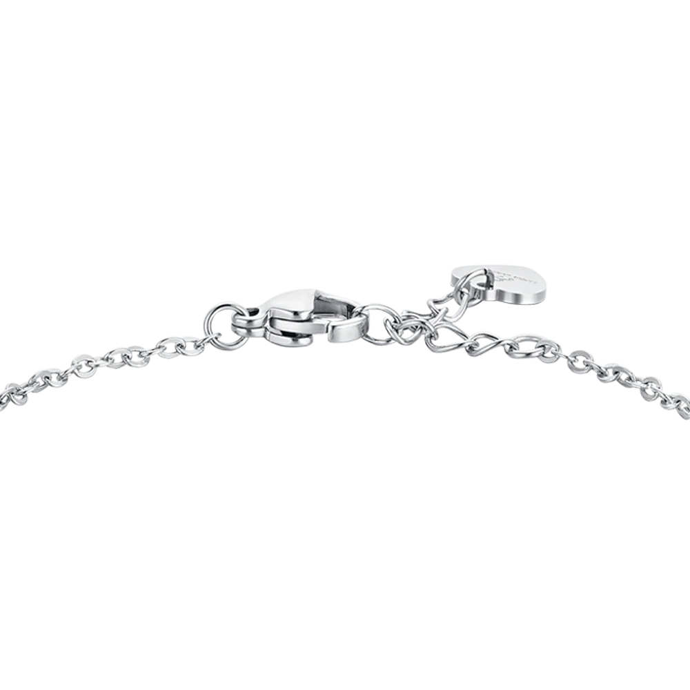 BRACCIALE DONNA IN ACCIAIO QUADRIFGOLIO E CORNI - Image 5