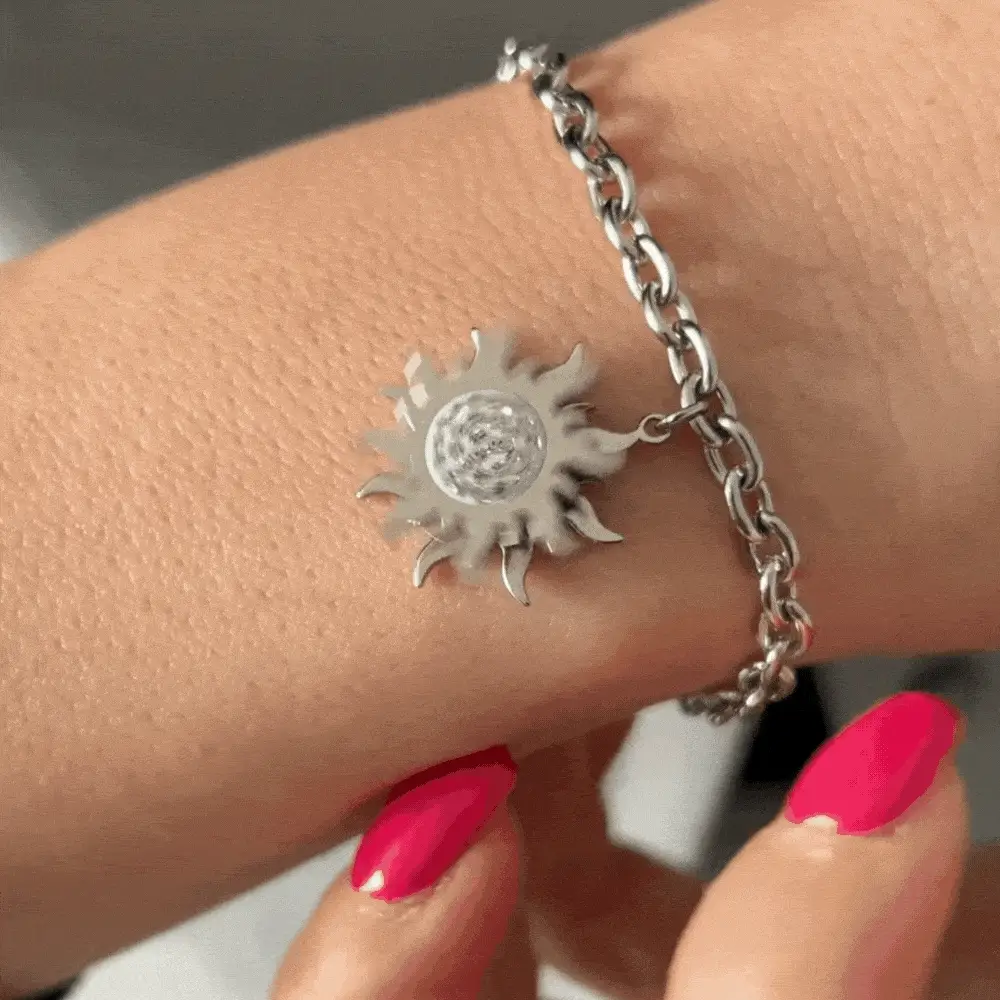 BRACCIALE DONNA IN ACCIAIO SOLE GIREVOLE - Image 2