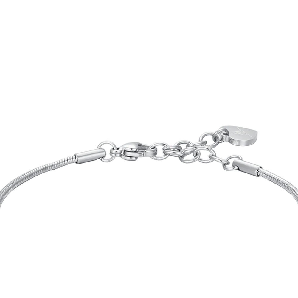 BRACCIALE DONNA IN ACCIAIO STELLE CON CRISTALLI BIANCHI - Image 5