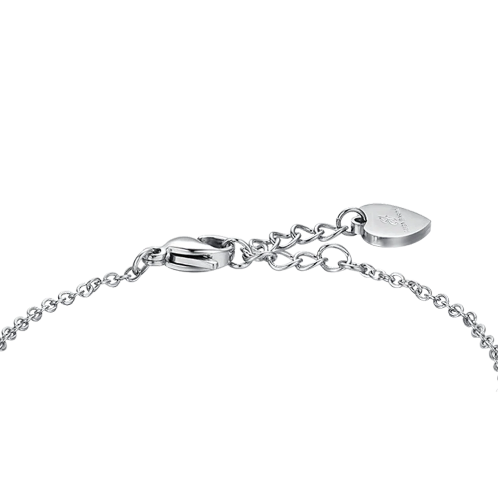 BRACCIALE DONNA IN ACCIAIO STELLE CON CRISTALLI BIANCHI - Image 5