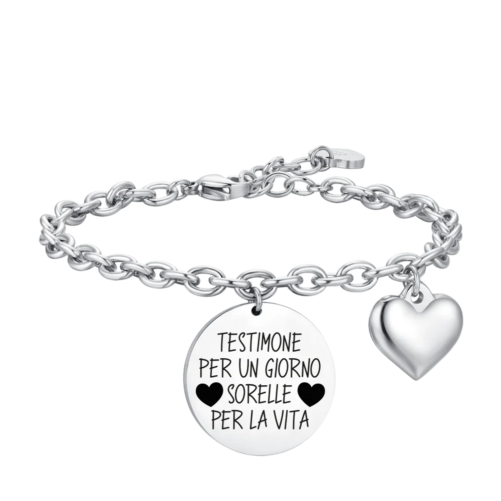 BRACCIALE DONNA IN ACCIAIO TESTIMONE