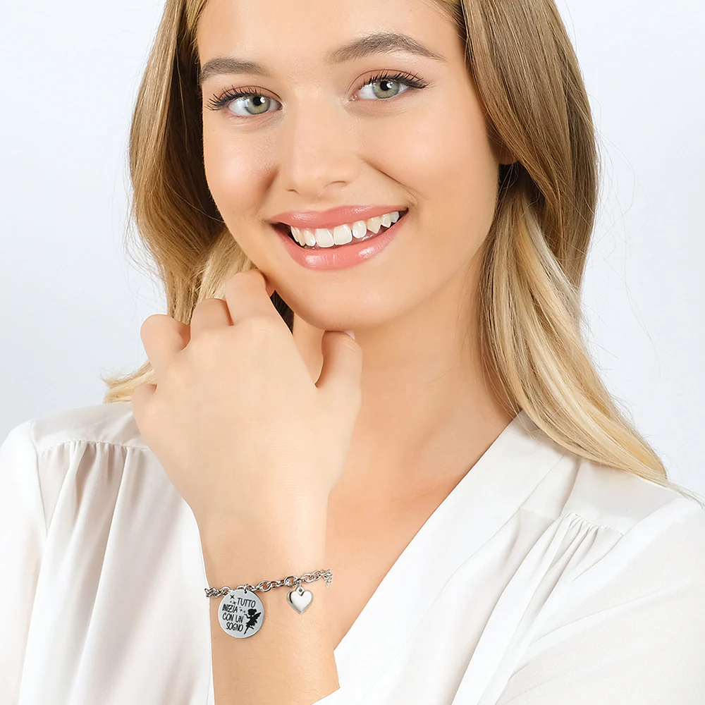 BRACCIALE DONNA IN ACCIAIO TUTTO INIZIA CON UN SOGNO - Image 3