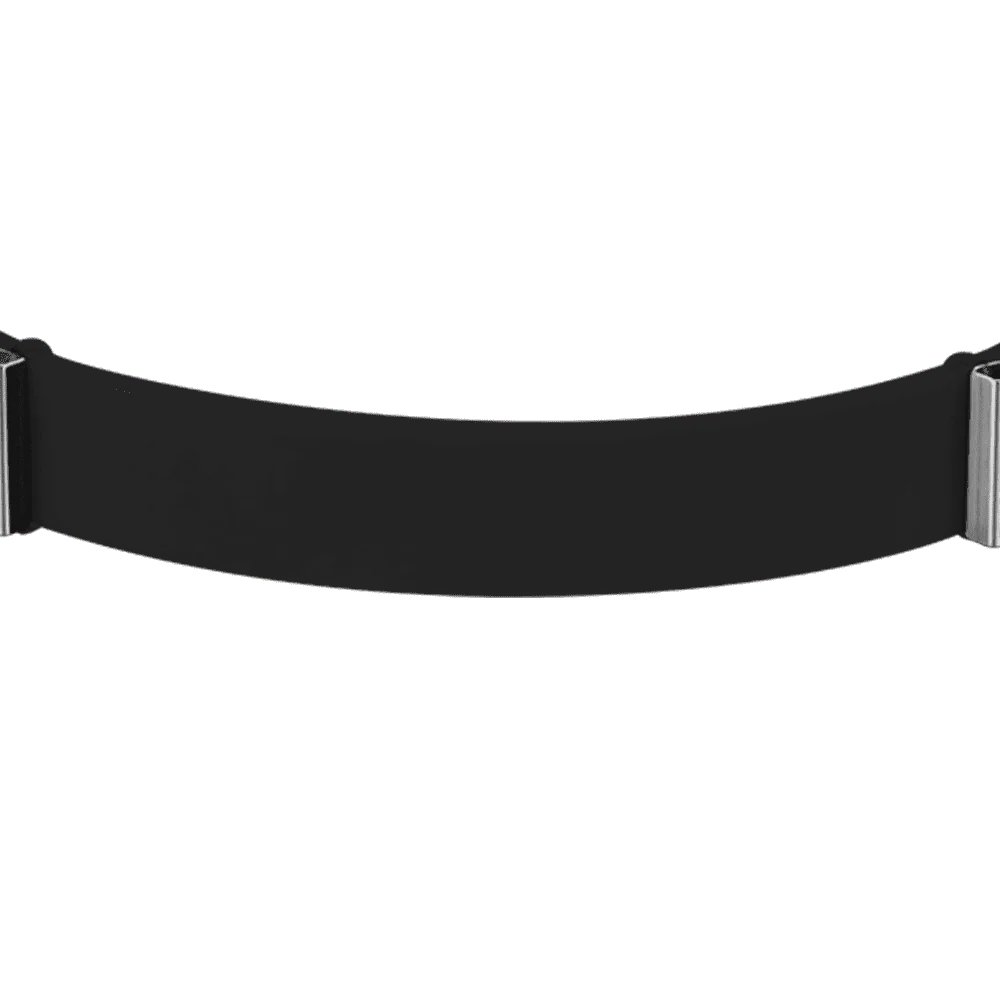 BRACCIALE DONNA IN SILICONE NERO - Image 4