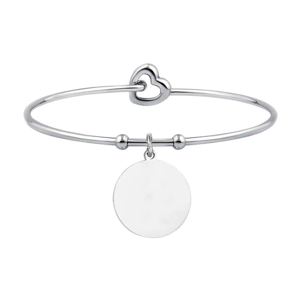 BRACCIALE DONNA PERSONALIZZATO IN ACCIAIO CERCHIO
