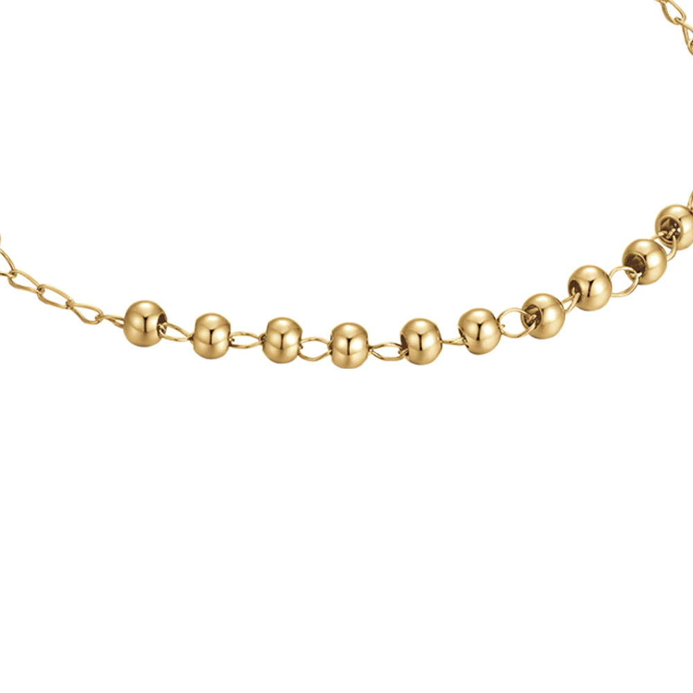 BRACCIALE DONNA ROSARIO IN ACCIAIO IP GOLD - Image 4