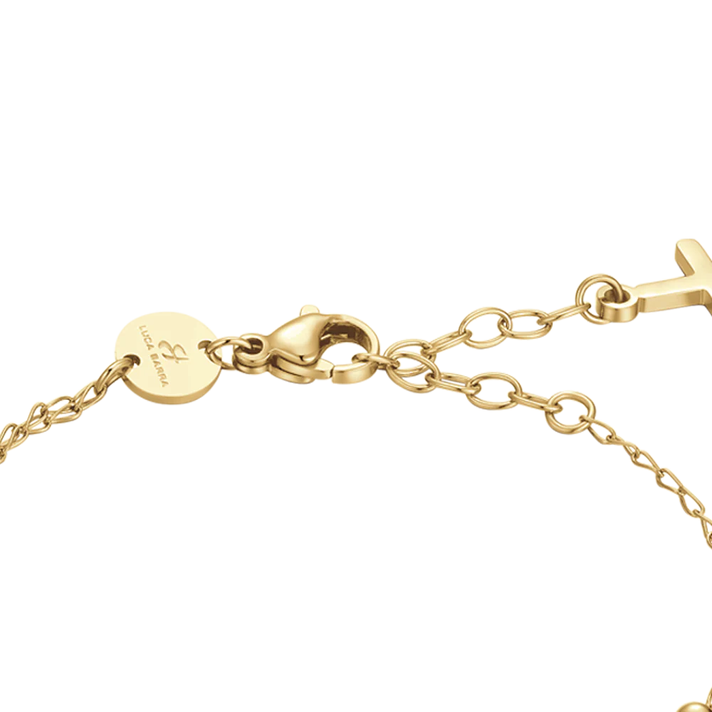 BRACCIALE DONNA ROSARIO IN ACCIAIO IP GOLD - Image 5