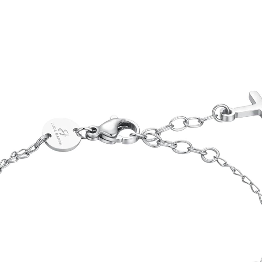 BRACCIALE DONNA ROSARIO IN ACCIAIO, MEDAGLIETTA CON MADONNINA MIRACOLOSA - Image 5