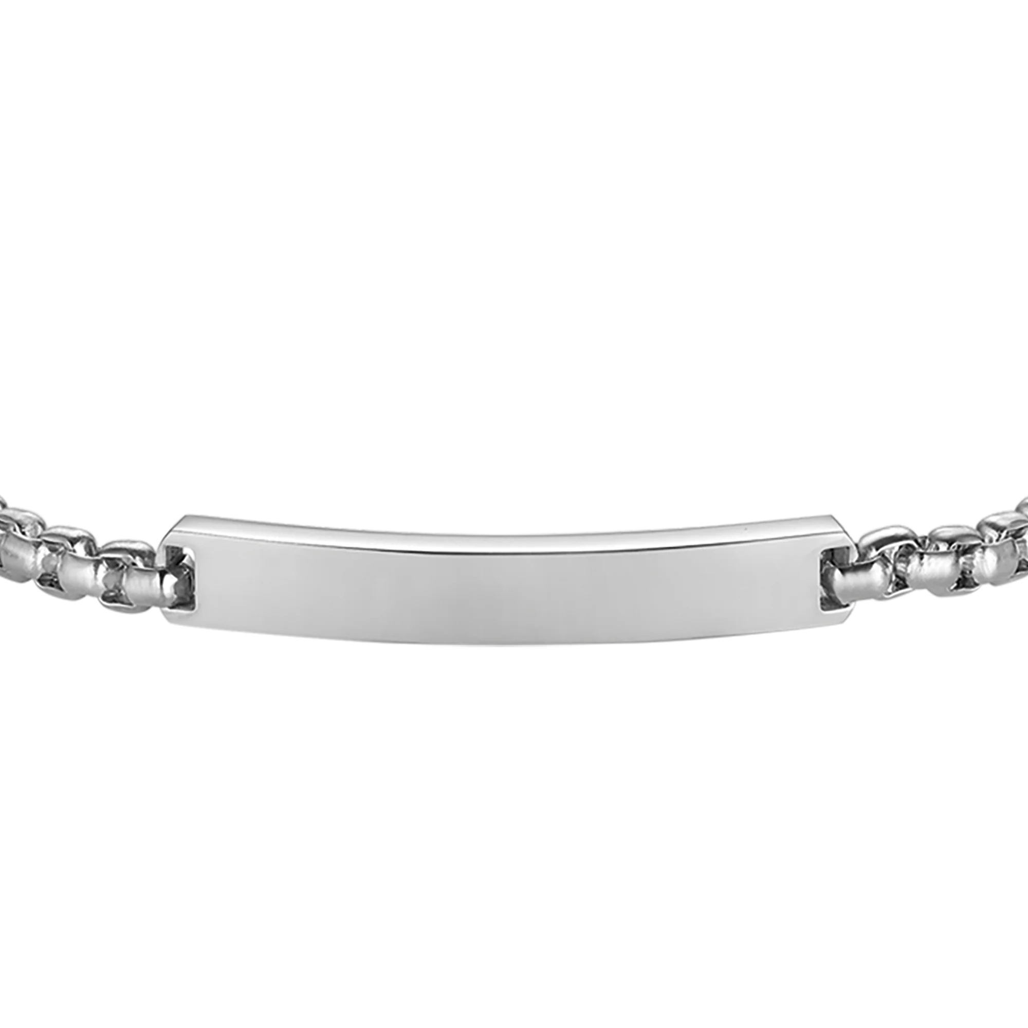 BRACCIALE UOMO IN ACCIAIO CON PIASTRA PERSONALIZZABILE - Image 4