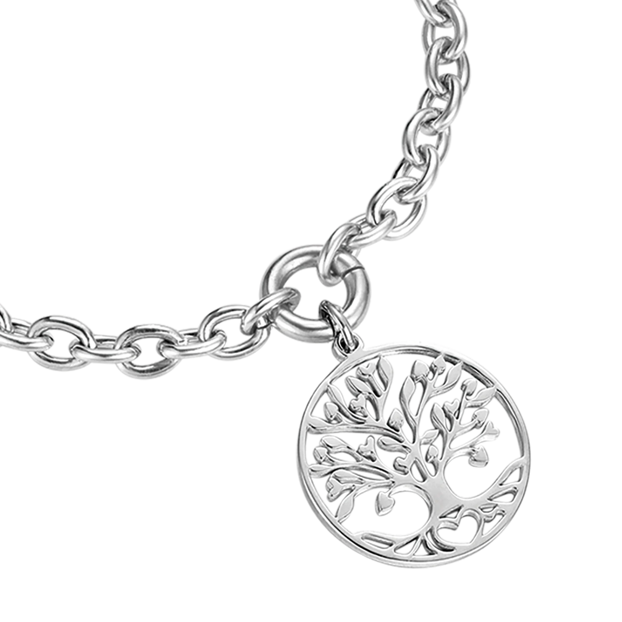 BRACCIALE DONNA IN ACCIAIO CON CIONDOLO ALBERO DELLA VITA - Image 4