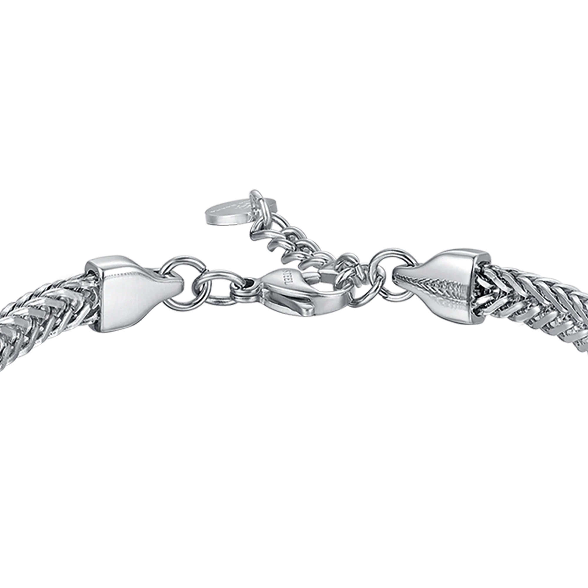BRACCIALE UOMO IN ACCIAIO CON PIASTRA IN ACCIAIO IP NERO CON ANCORA - Image 4
