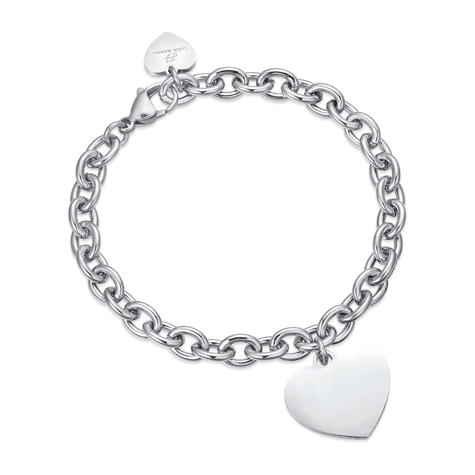 BRACCIALE IN ACCIAIO CON CUORE PER INCISIONI - Image 4