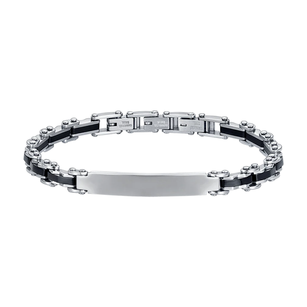 BRACCIALE UOMO IN ACCIAIO MAGLIA CATENA - Image 2