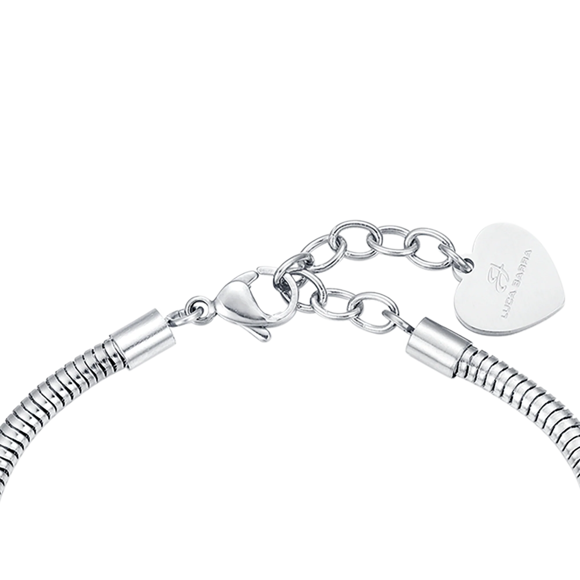 BRACCIALE DONNA IN ACCIAIO CON FARFALLA E CRISTALLI BIANCHI - Image 5