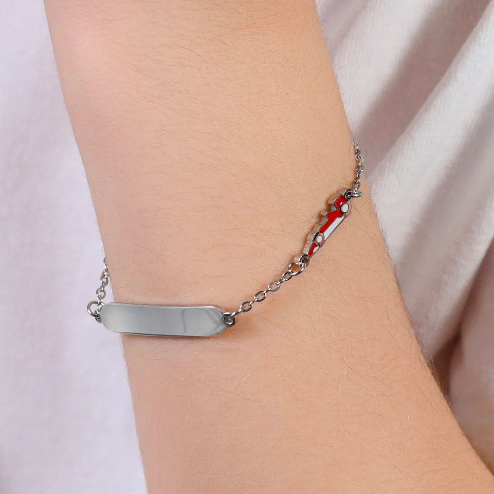 BRACCIALE BAMBINO IN ACCIAIO CON MACCHINA - Image 2