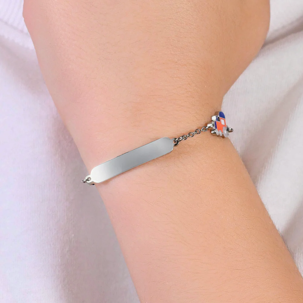 BRACCIALE BAMBINO IN ACCIAIO CON TRENO - Image 2