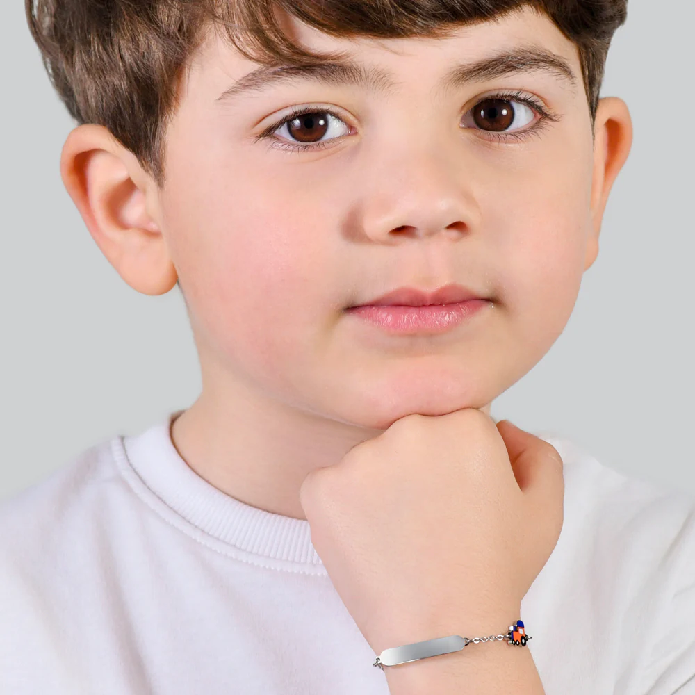 BRACCIALE BAMBINO IN ACCIAIO CON TRENO - Image 3