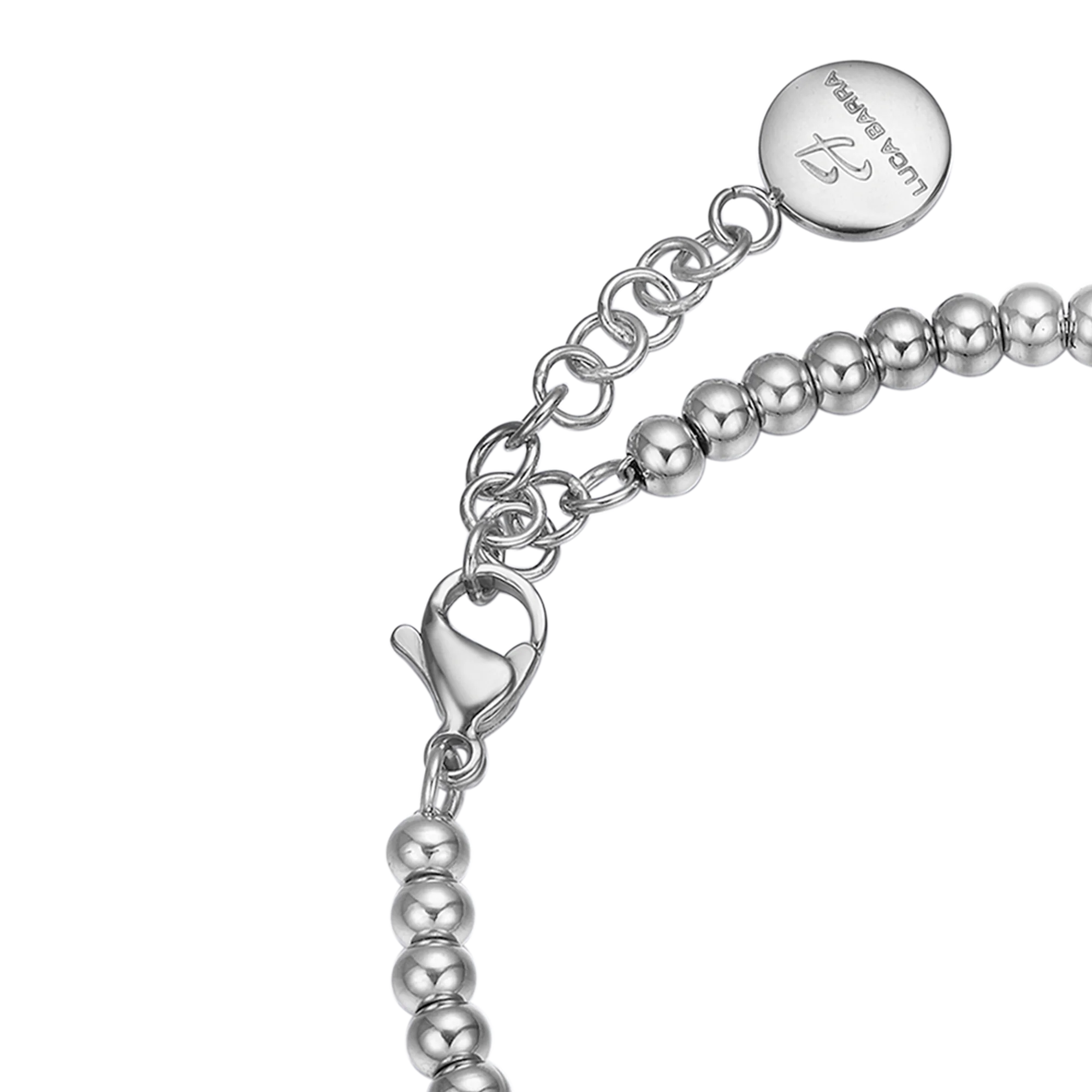 BRACCIALE IN ACCIAIO "DOVE LA VITA HA INIZIO E L'AMORE NON FINISCE MAI" - Image 3