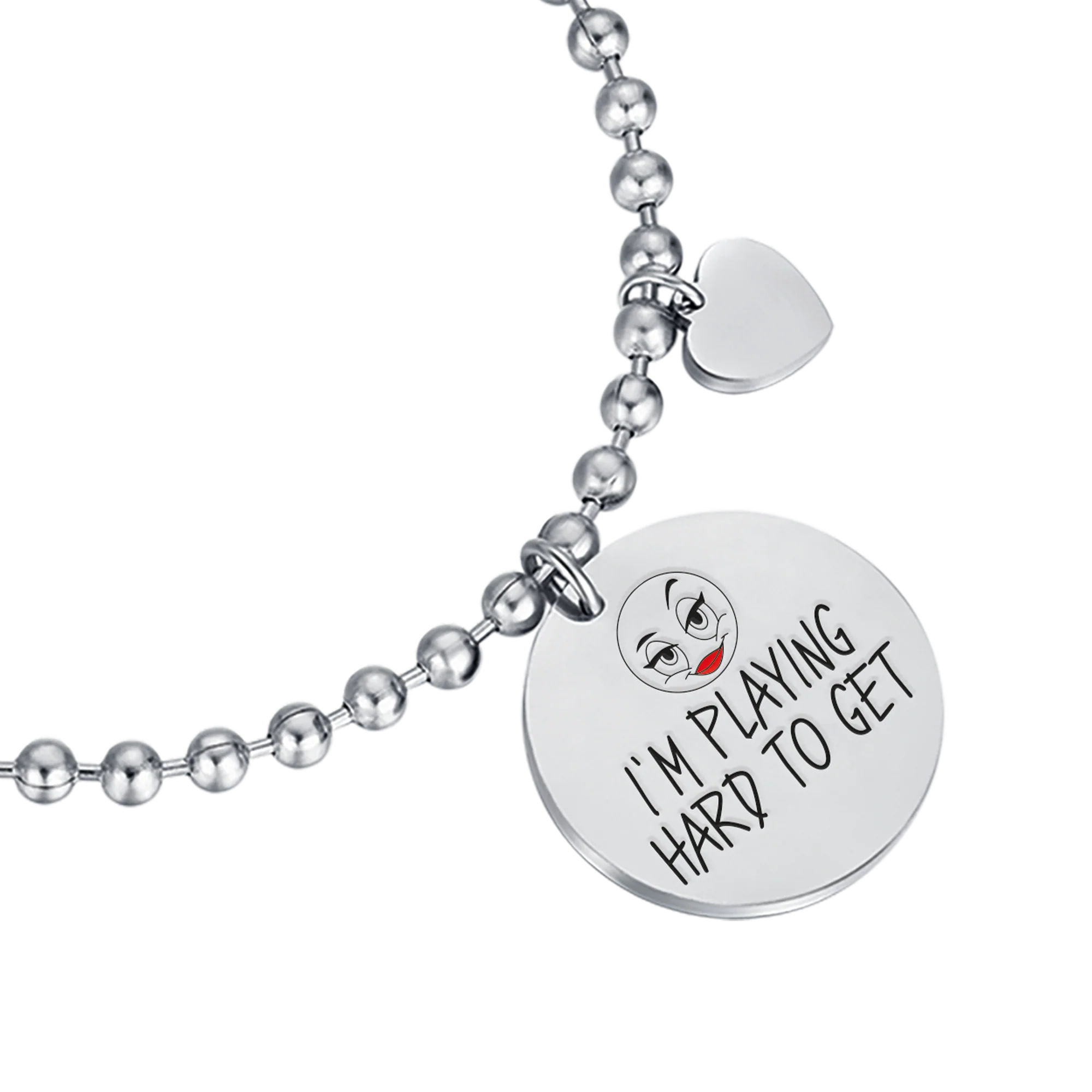 BRACCIALE DONNA IN ACCIAIO I'M PLAYING HARD TO GET - Image 4