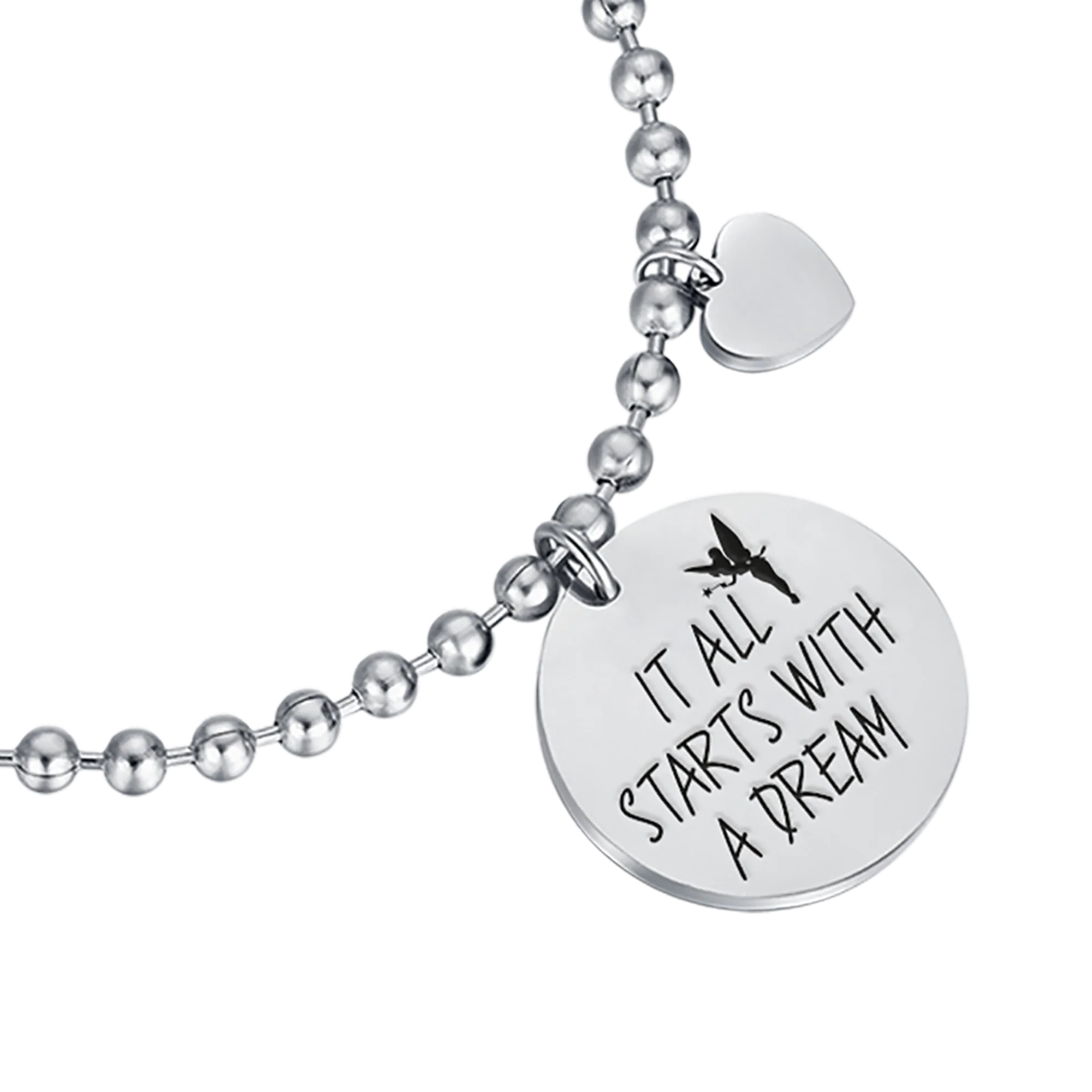 BRACCIALE IN ACCIAIO "IT ALL STARTS WITH A DREAM" - Image 4