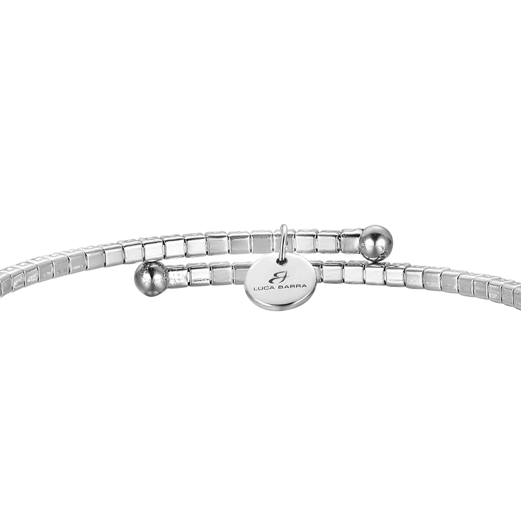 BRACCIALE IN METALLO CON CRISTALLI ROSSI - Image 3