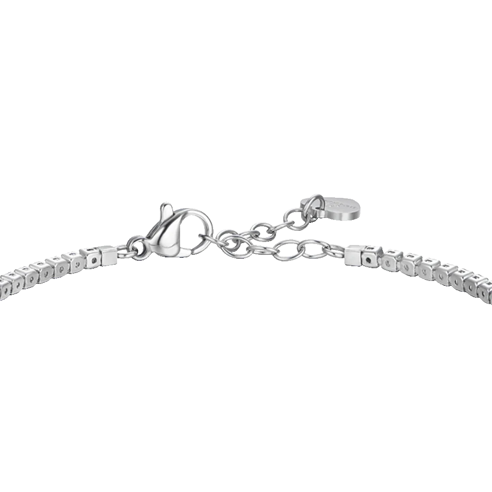 BRACCIALE TENNIS DONNA IN ACCIAIO CON ELEMENTO CON ZIRCONI BIANCHI - Image 5
